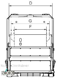 container zubehör  x4 m3 presscontainer 6,  